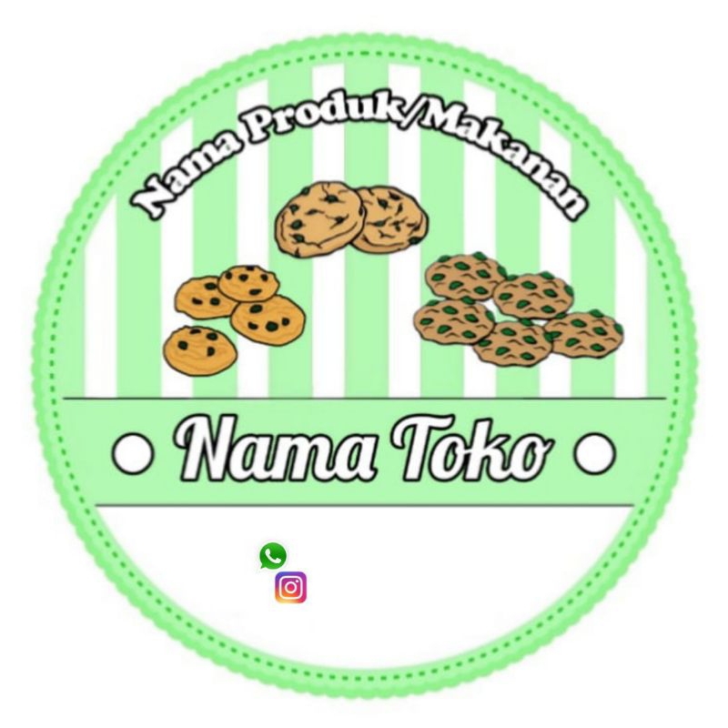 

STIKER PRODUK KEMASAN CAKES / COOKIES / KUE (Minimal order 100 buah)