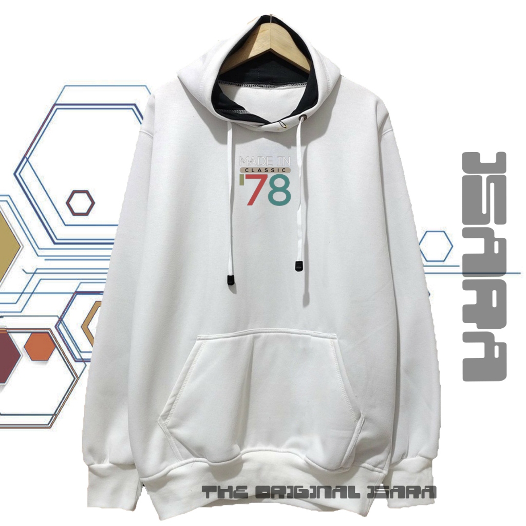 Suiter Hudi Original Distro Terbaru Warna Putih Switer Hodie Cowok Cewek Simpel Hoodie Pria Authenti