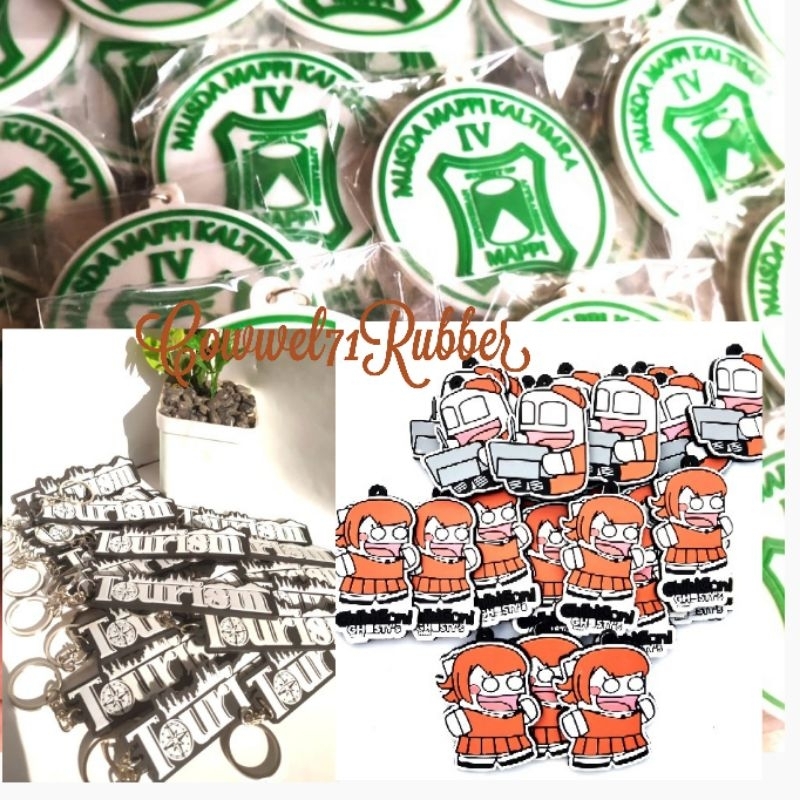 Gantungan Kunci Karet Custom