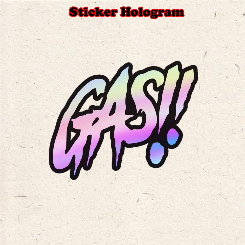 

Stiker Hologram Gas sticker case hp & laptop ukuran 7 cm