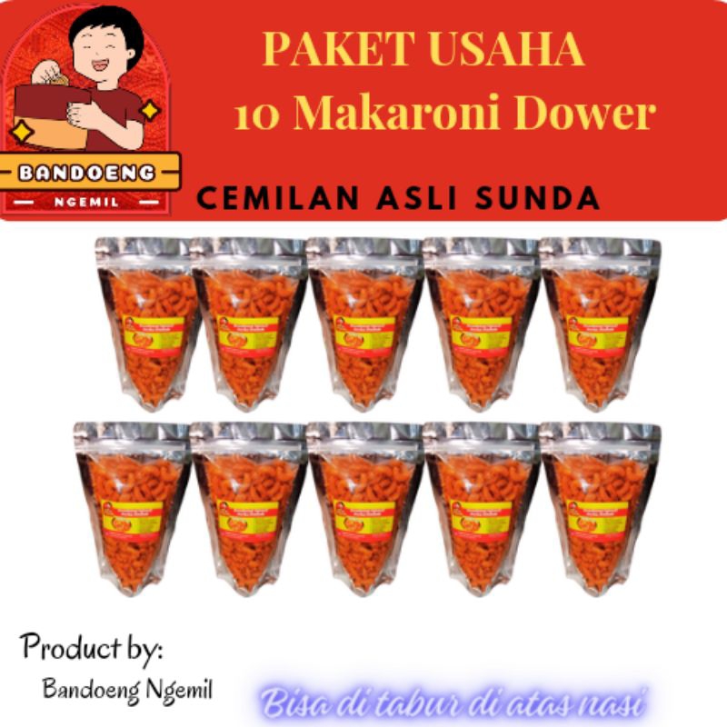 

PAKET USAHA 10 Makaroni Dower Bandoeng Ngemil Khas Sunda seuhah #makaroni #dower #cemilan #bandoengngemil