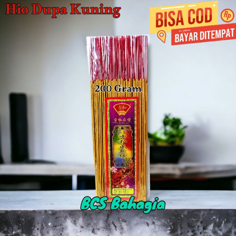 Hio Dupa Warna Kuning Sembahyang Puja Dewa / Hio Dupa Kuning Stik