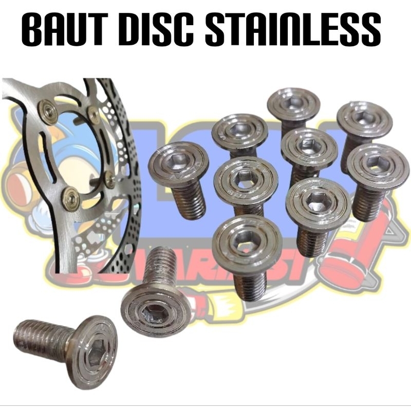Baut disc stainlees baut cakram stainlees baut L disc cakram stainless