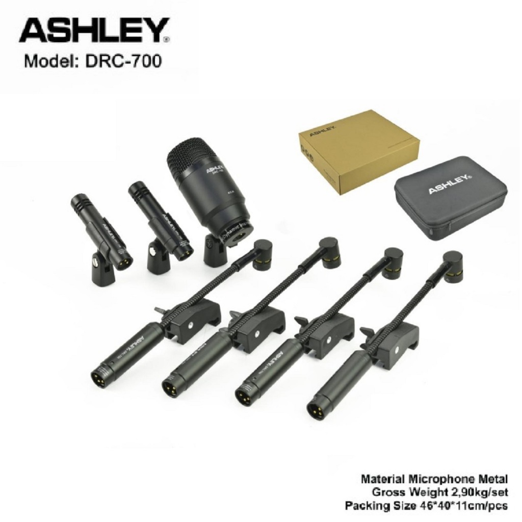mic drum set original ashley drc 700 mic drum