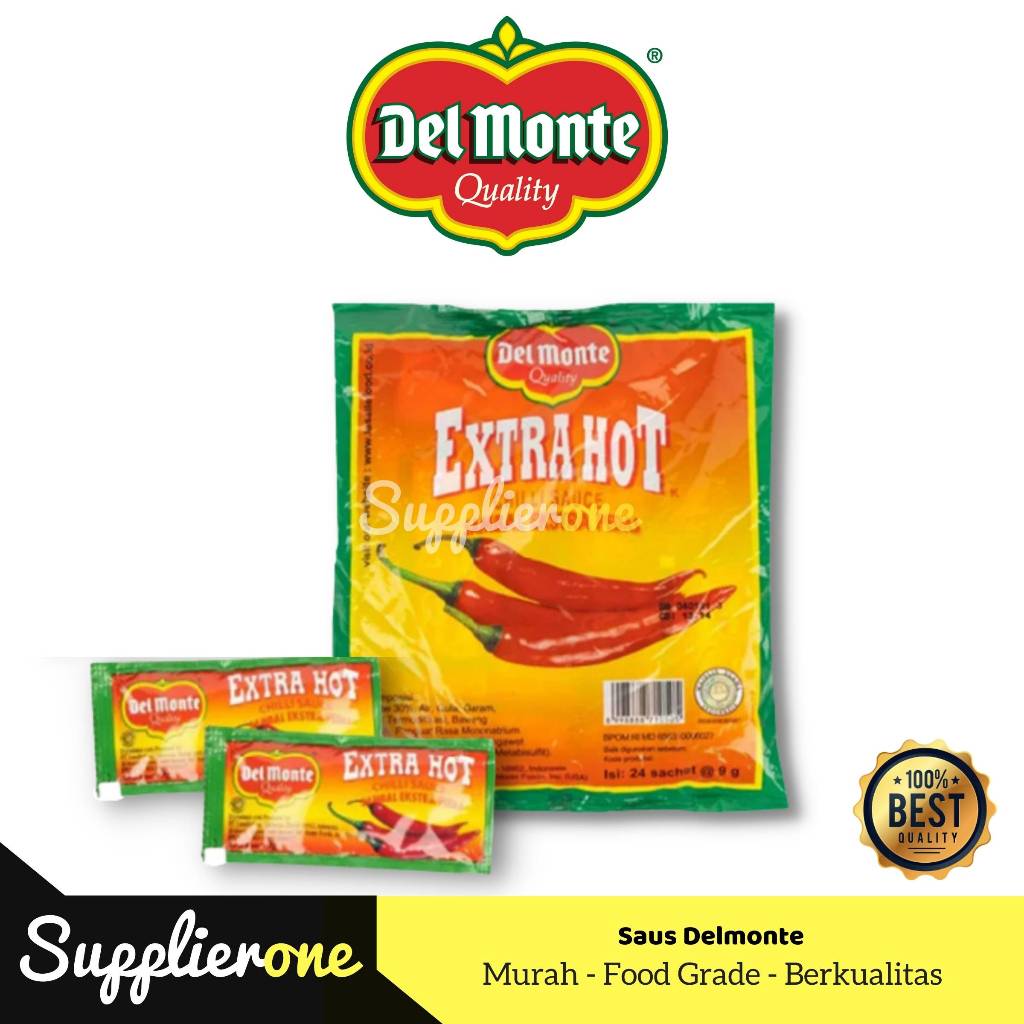 

Saus Extra Pedas Delmonte / Saus Sachet Extra Pedas / Saus Delmonte Sachet Isi 24pcs