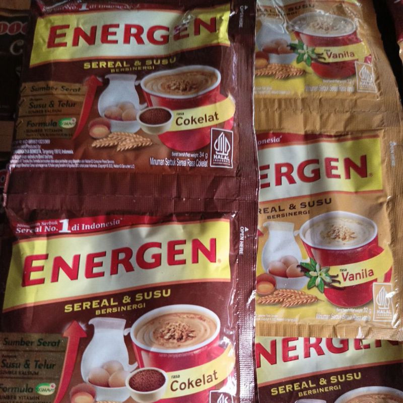 

Energen Coklat, Vanila 1 Renceng