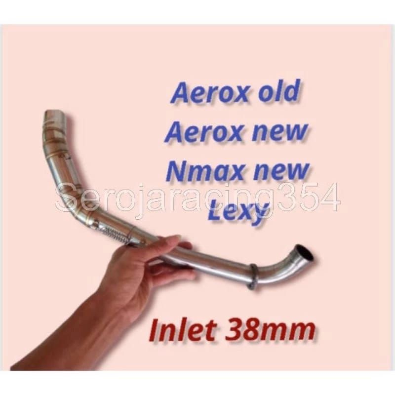 pipa leher knalpot aerox inlet 38