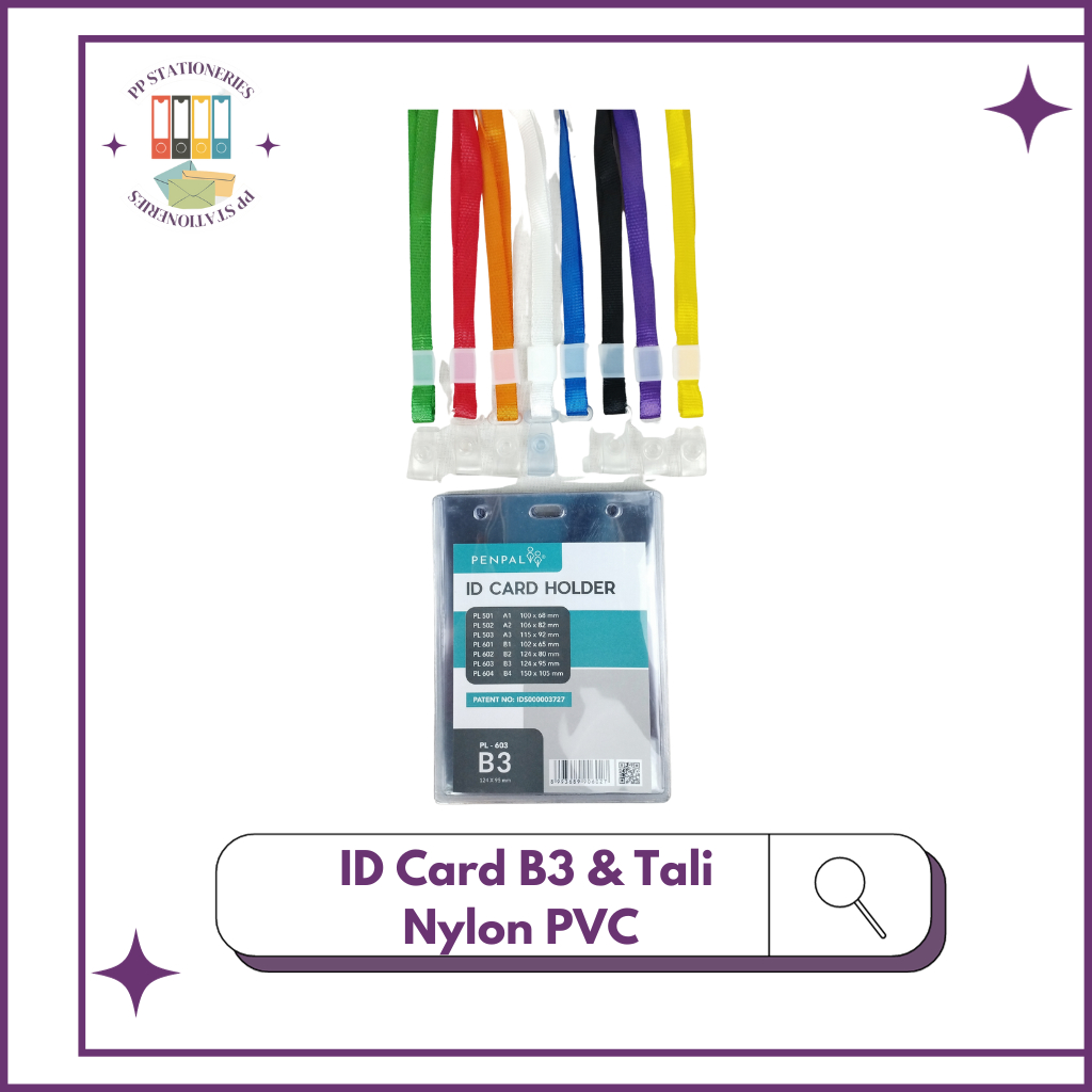 

Penpal Bundling ID Card B3 + Tali ID Nylon Soft PVC PENPAL 40 PCS [NYLKSFP]