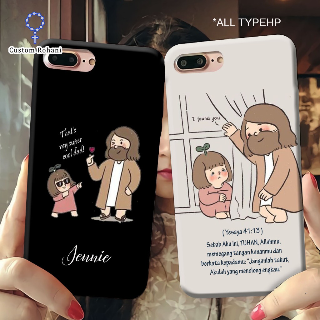 Casing kristen iphone /casing kristen samsung /casing oppo rohani/casing rohani kartun/casing tuhan 