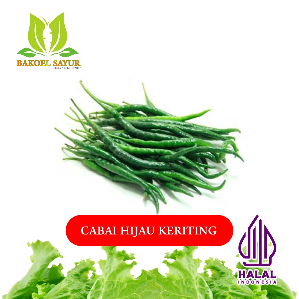 

CABAI HIJAU KERITING / CABE IJO KERITING 100gr
