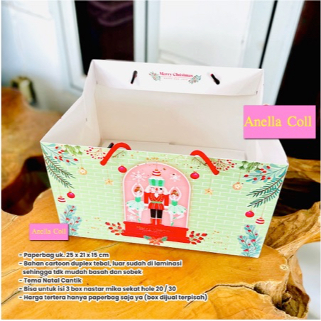 

Paperbag Natal Christmas size 25 x 21 x 15 cm tema Nutcracker