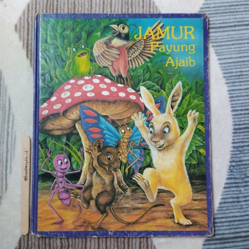Jamur Payung Ajaib Tira Pustaka Jakarta / Buku Cerita Anak Lawas Jadul Rare Book Bergambar Berwarna 