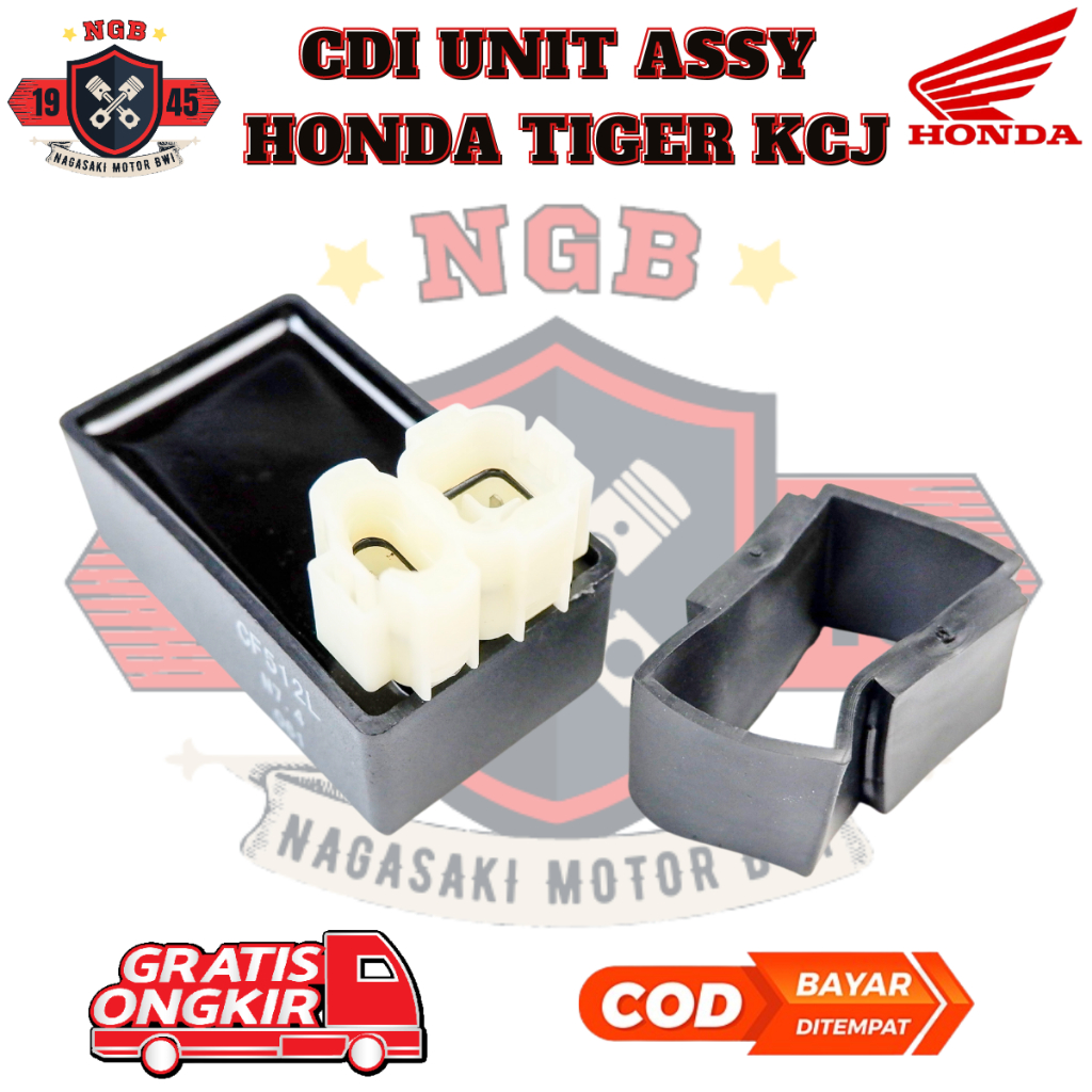 CDI Unit Assy + Karet Pegangan CDI Honda Tiger & Tiger Revo - 30410-KCJ-660