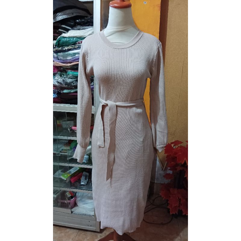 Dress rajut bodyline murah