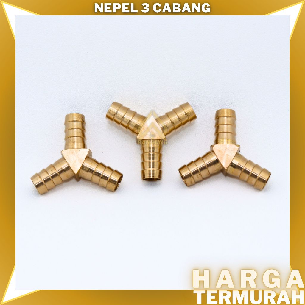 NEPEL | NEPEL BESI | NEPEL CABANG 3  KUNINGAN SELANG GAS SAMBUNGAN KUNINGAN GAS CABANG 3  NEPEL ABAN