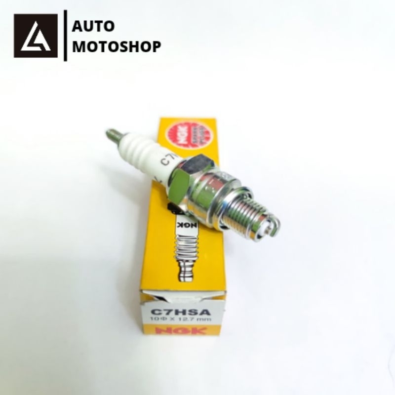 BUSI NGK C7HSA ORIGINAL SUPRA/GRAND/SUPRA FIT NEW/VEGA/JUPITER NGK Drat Pendek