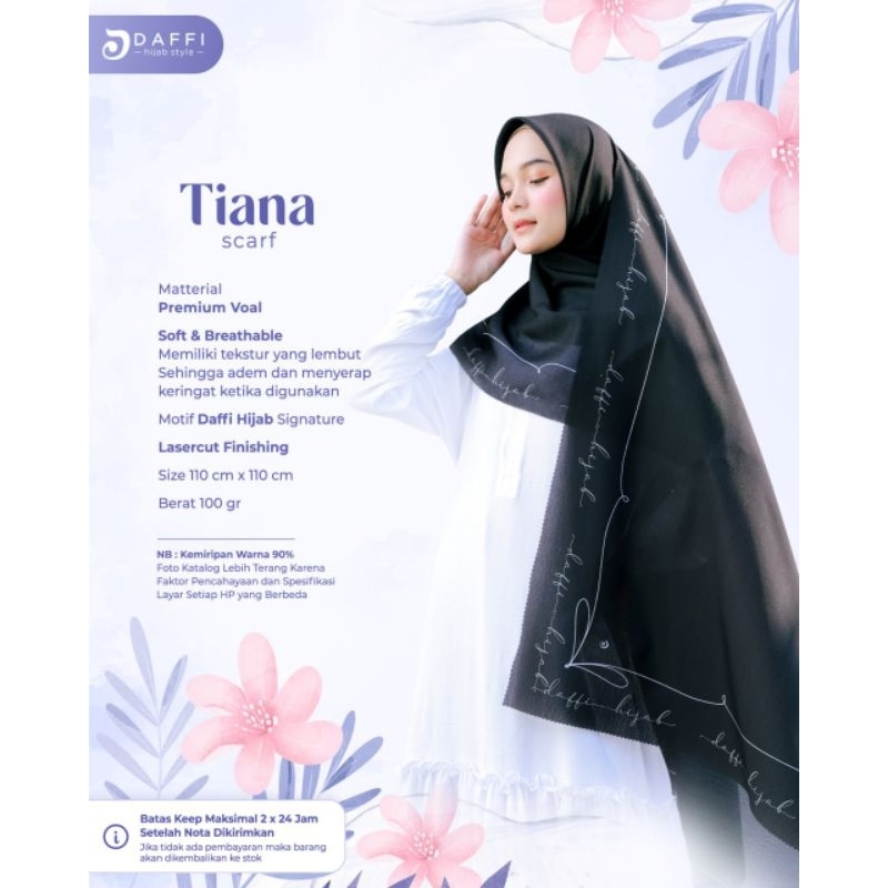 Tiana Scarf Daffi Hijab / Jilbab Segi Empat