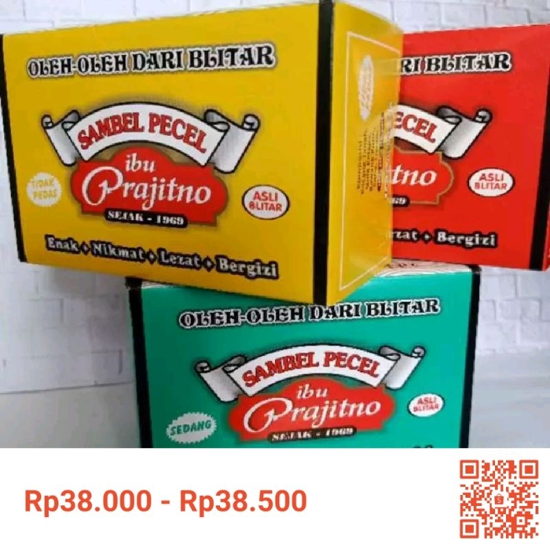 

Bu Prajitno sambel pecel kacang 250 gr