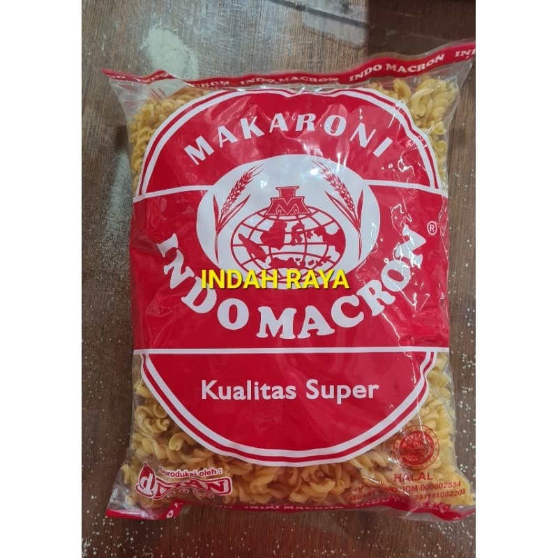 

MAKARONI rebus mentah INDOMACRON 1kg