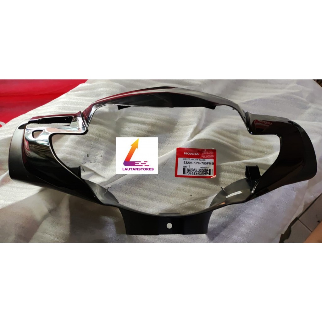 53205-KPH-700FMB Batok Cover Lampu Depan Supra X 125 2005 - 2006 Hitam Tanpa Visor