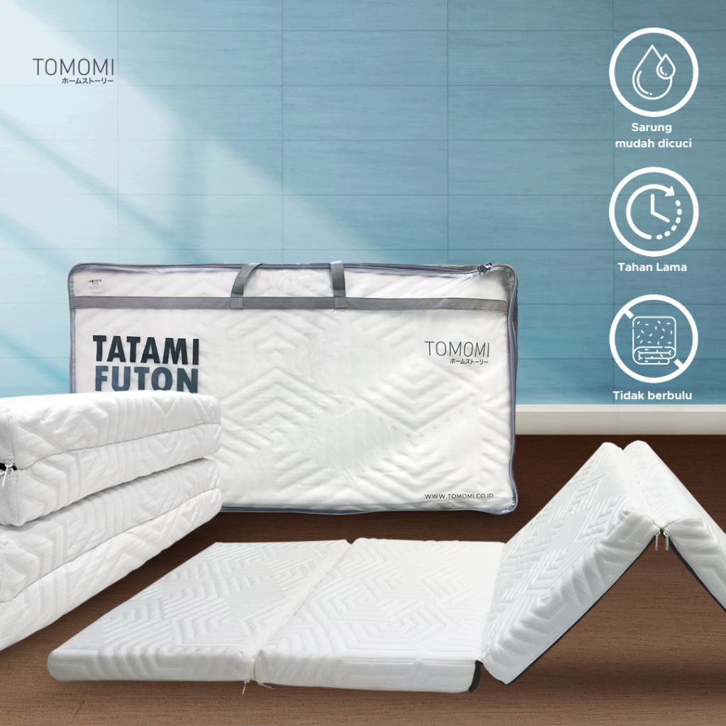 TOMOMI - TRAVEL MATTRAS TATAMI FUTON 90X200X8cm