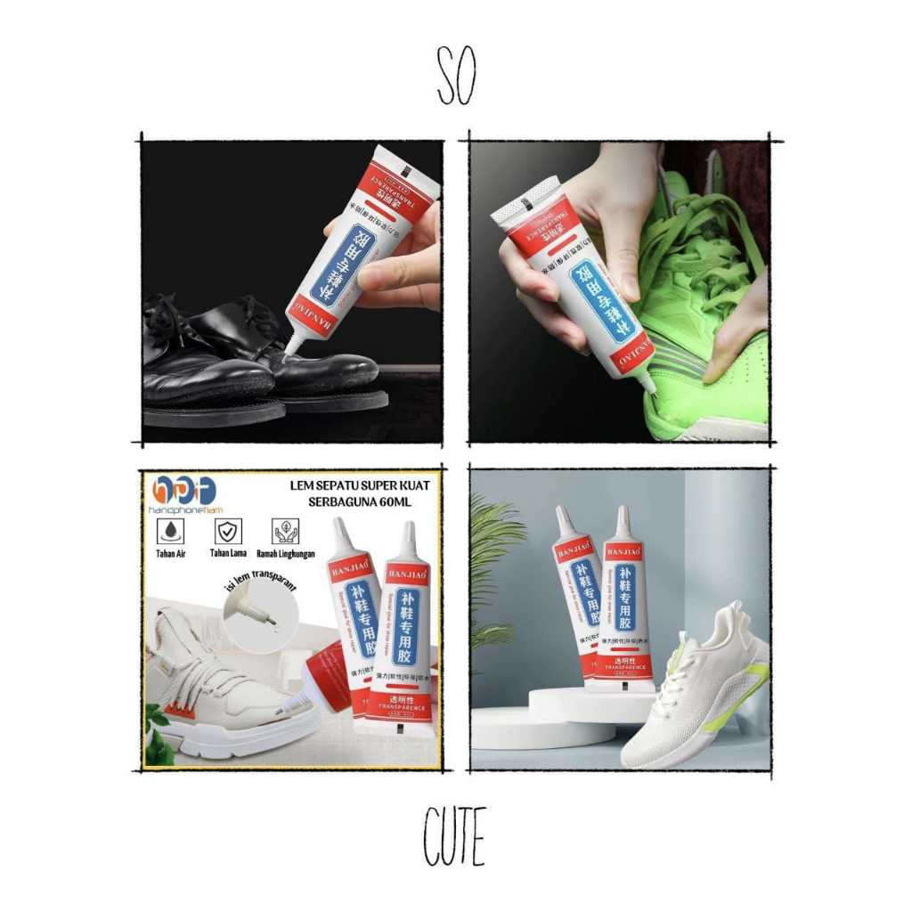 Lem Sepatu Kuat dan Tahan lama, Ready Stock Sameday Delivery Jogja