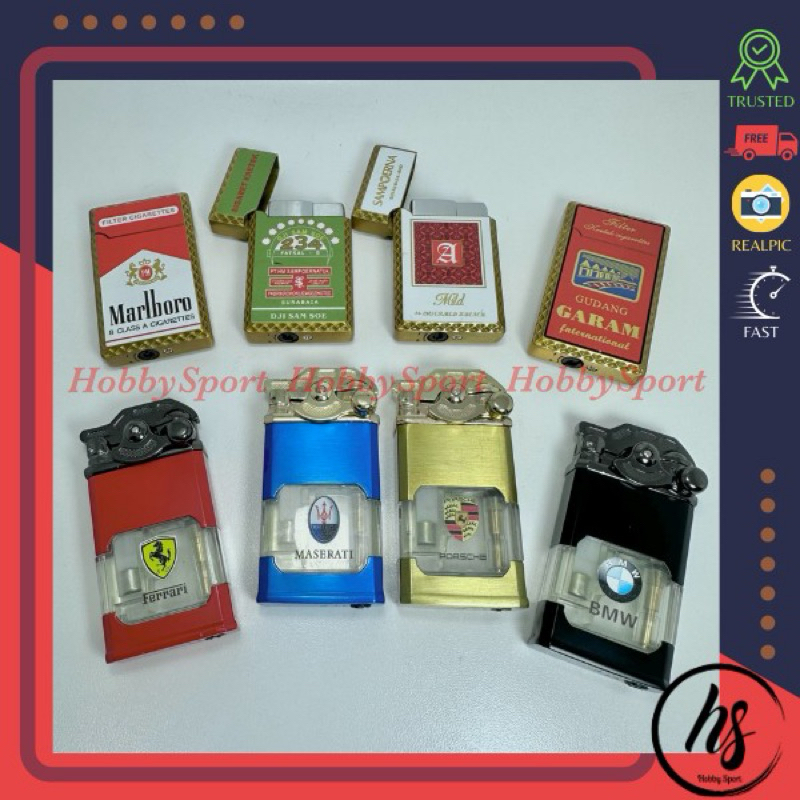 Mancis Korek Api B Gas Lighter Pemantik Flint Wick Koleksi Unik Bara