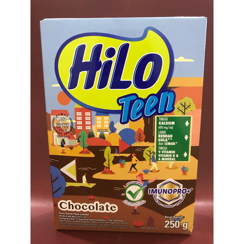 

Hilo Teen Chocolate 250G - Minuman Susu Bubuk Rasa Cokelat