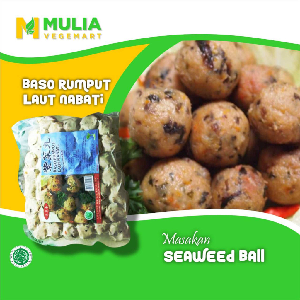 

Mulia VegeMart Bakso Rumput Laut 450g Seaweed Ball 450g