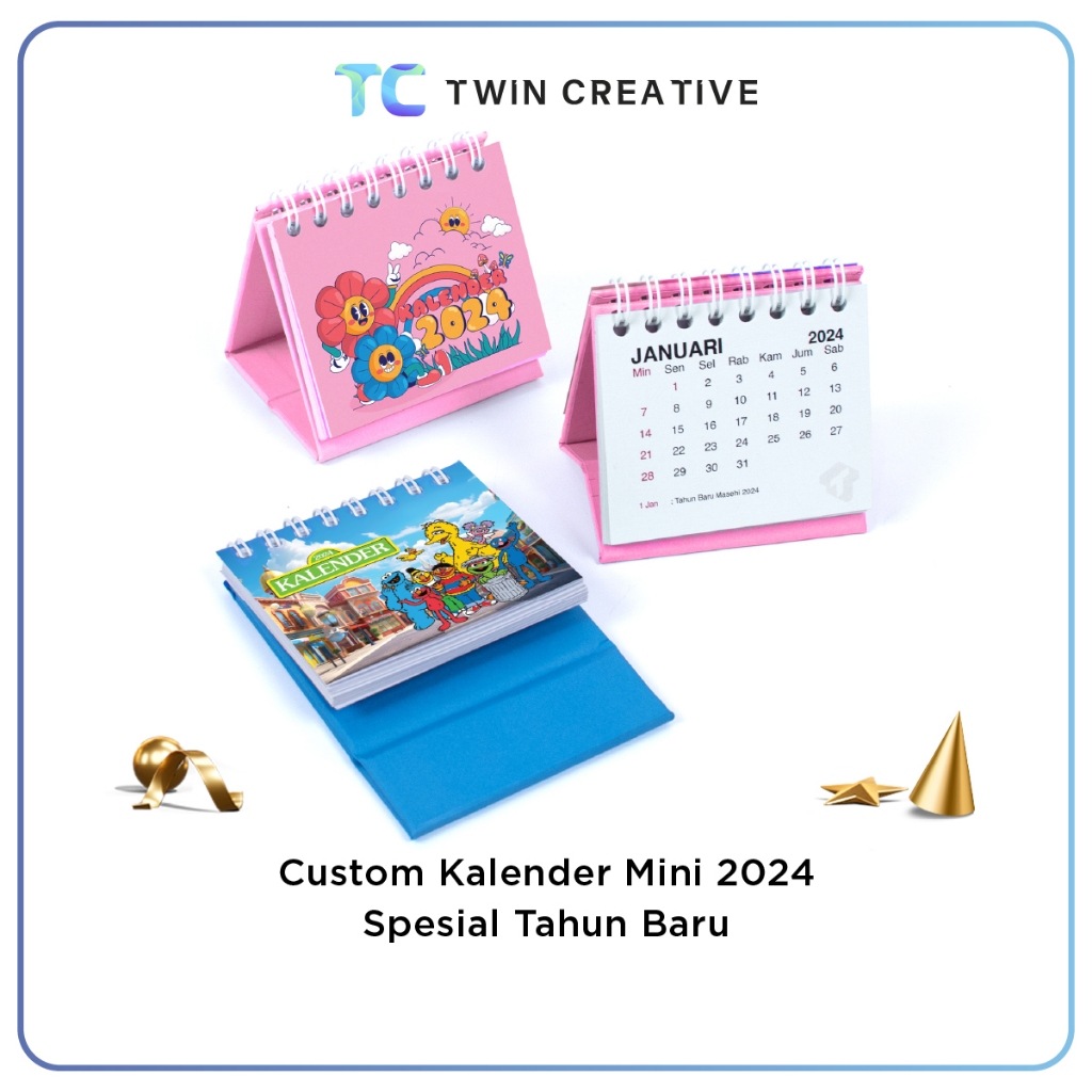 

Custom Design Kalender Mini 2024 Spesial Tahun Baru Hiasan Meja Kerja - Calender Mini Note Planning New Year