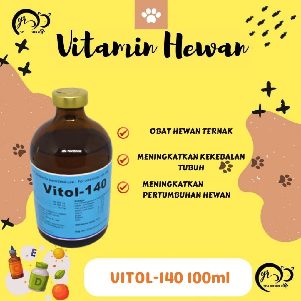 VITOL - 140 100ml - Memperbaiki Kondisi dan Produktivitas Ternak