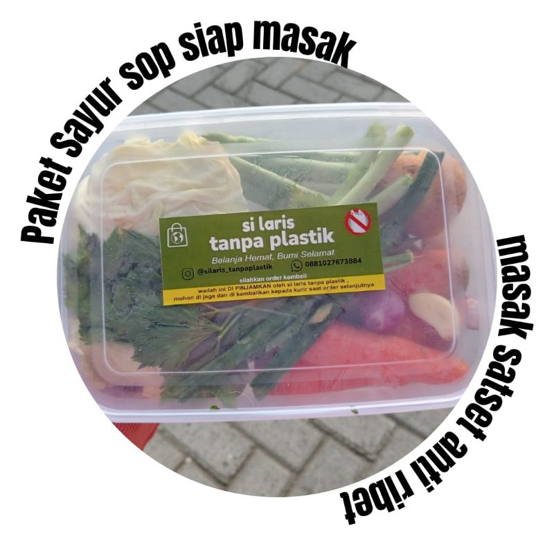 

Paket sayur sop siap masak