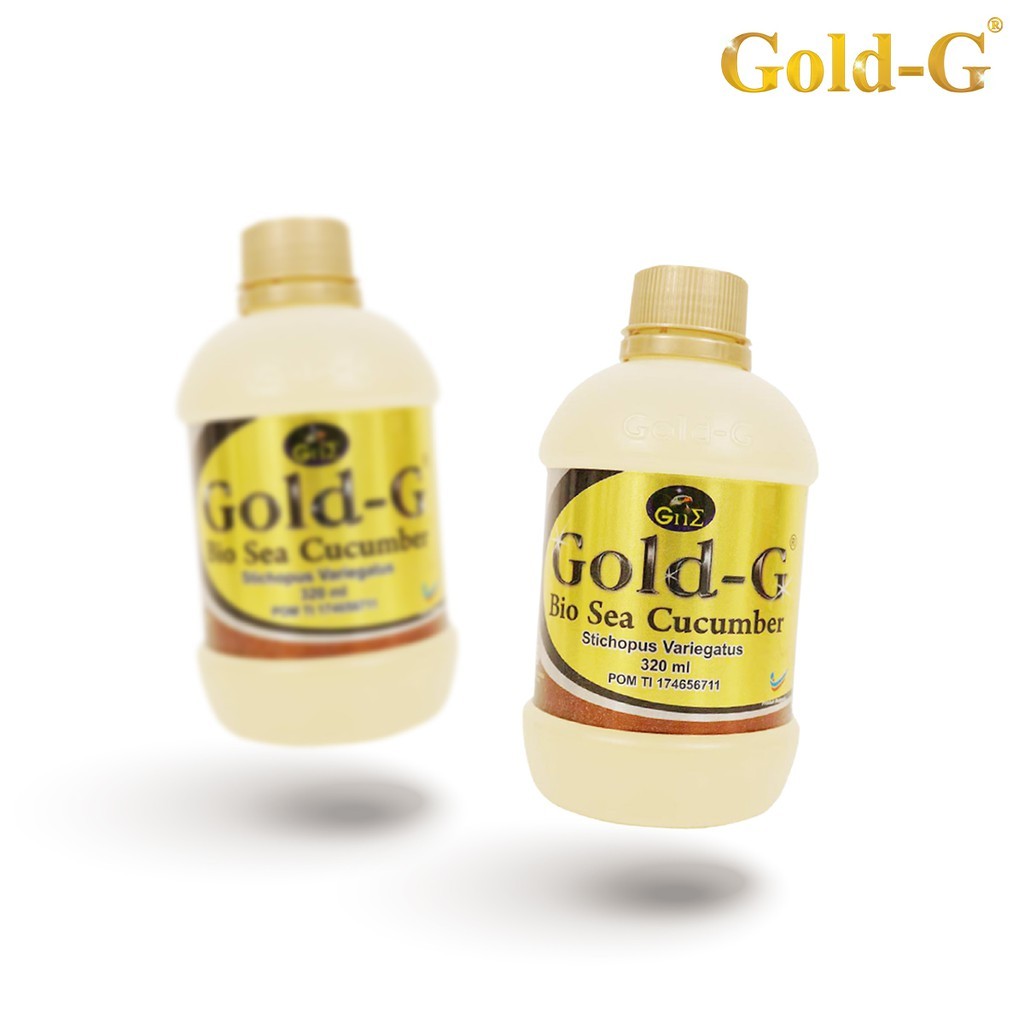 

PAKET 2 BOTOL Gold G Jelly Gamat Gold G Bio Sea 320 ml