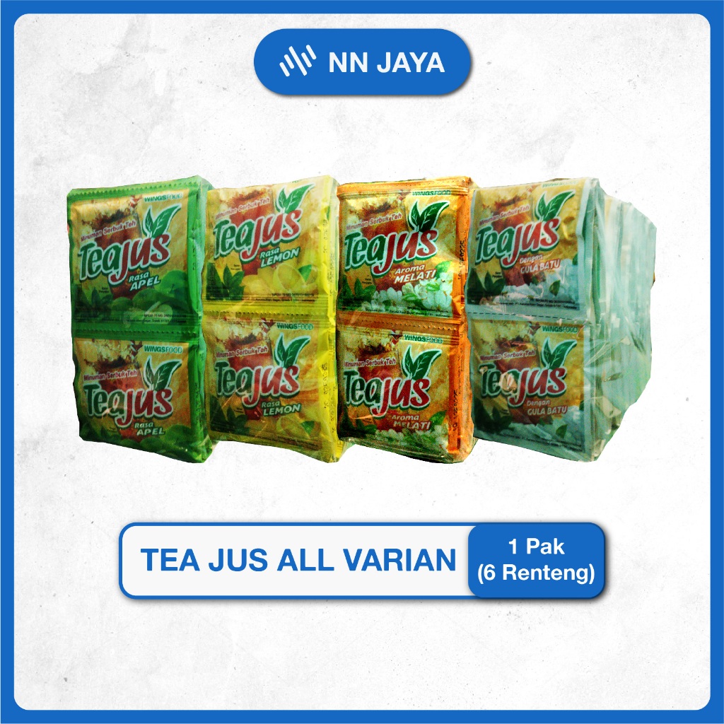 

Tea Jus Renceng Minuman Instan 1 Pak Isi 6x10 Sachet - Tea Jus Murah