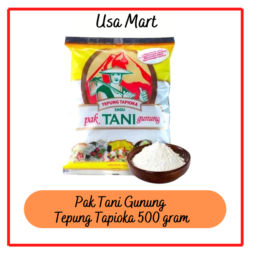 

Cap Pak Tani Gunung Tepung Tapioka 500 gram