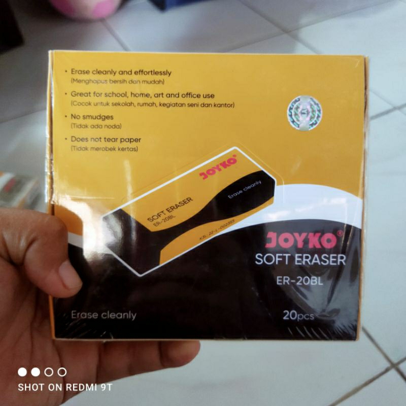 

PENGAPUS UKURAN BESAR KARET KERTAS /SOFT ERASER/STIP (1 PAK ISI 20 PCS) MURAH