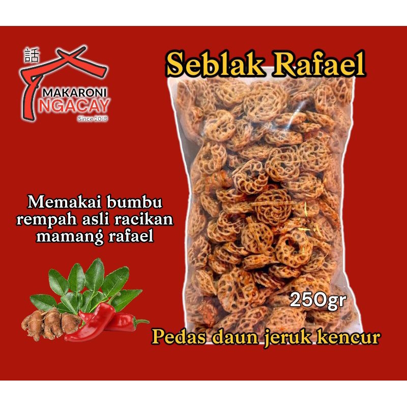 

Kerupuk Seblak Rafael Kering 250gr pedas daun jeruk kencur