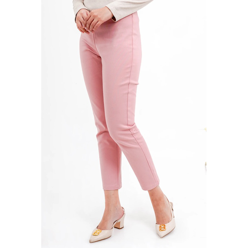 READY SALE Basic Ankle Pants Benang Jarum Buttonscarves