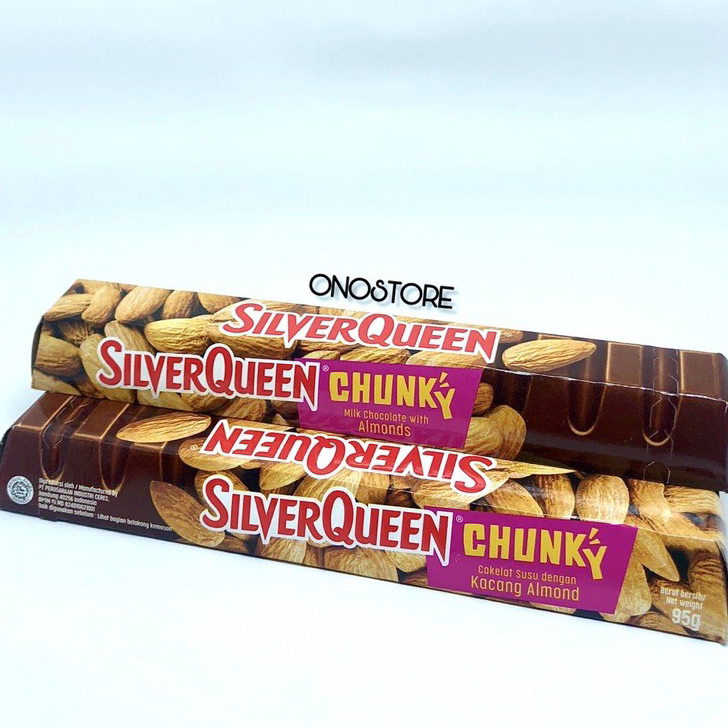 

Promo Silverqueen Chunky Bar Almond 95 gram/95 gr/95