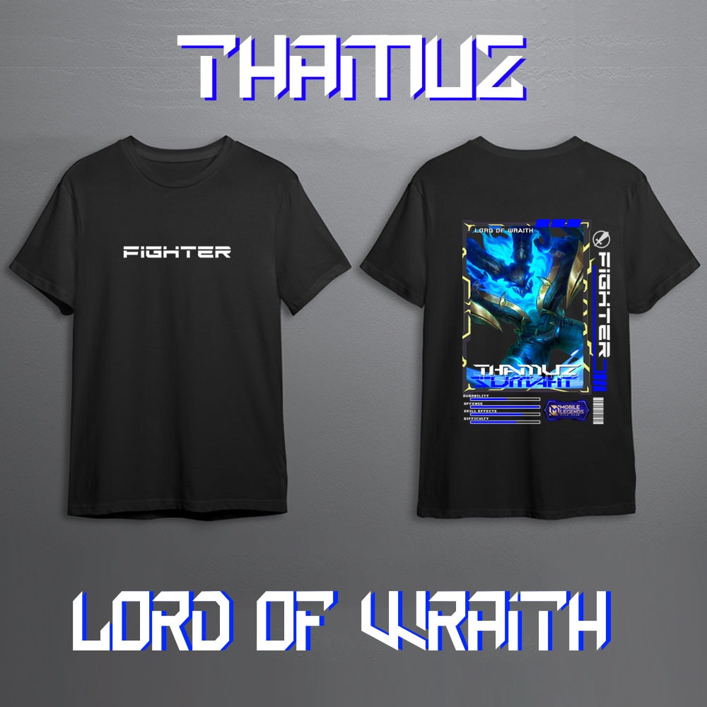 Kaos Pria Mobile Legend Hero Thamuz Fighter Skin Keren//Kaos Mobile Legend//Kaos ML//Kaos Skin Thamu