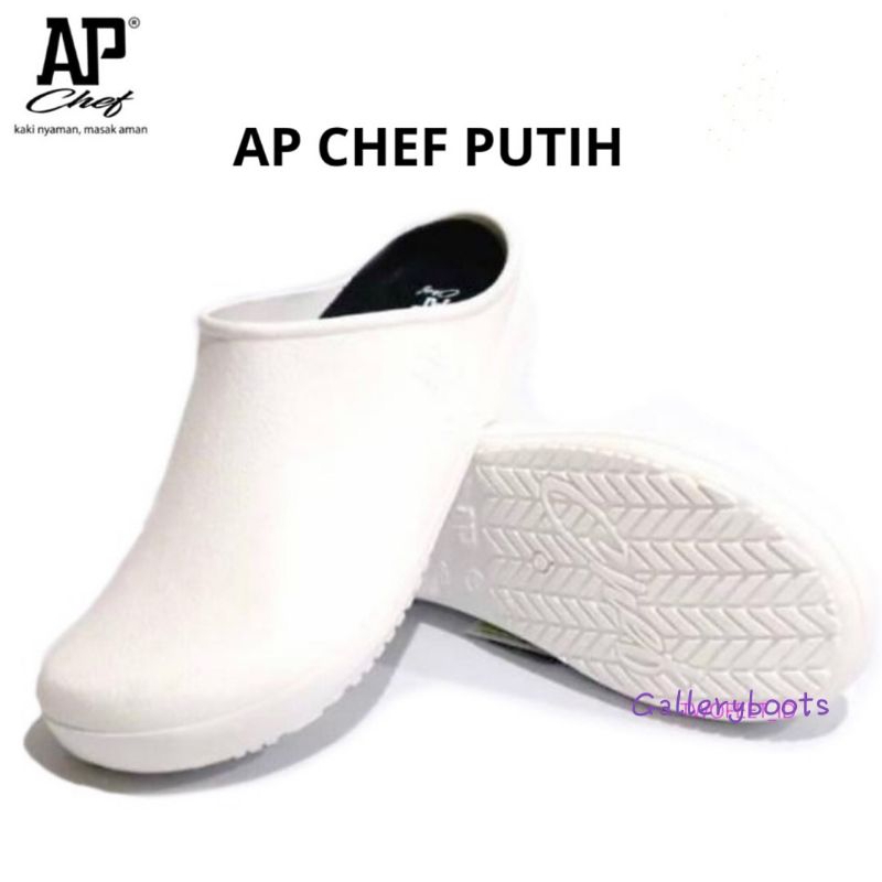Sepatu Ap Chef Putih Pria Wanita Uk.38-45/Sepatu Chef anti minyak