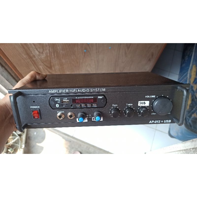 power amplifier rakitan blutut +karaoke+echo