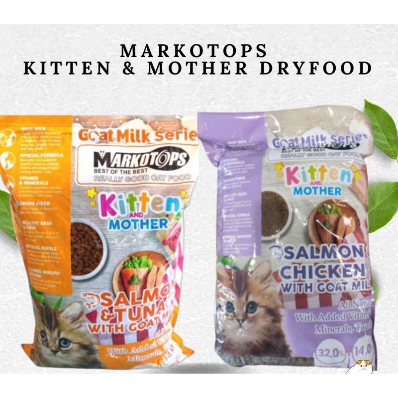 Markotops Kitten & Mother Ungu Oren 800gr Makanan Kucing Kering Dryfood Kitten & Mother Salmon & Chi