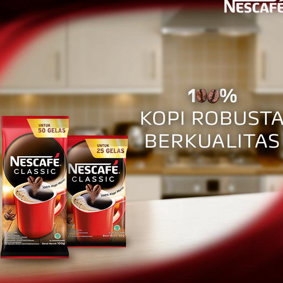 

Kirim Langsung NESCAFE CLASSIC Kopi Instan Sachet Bag 90gr Terbaru