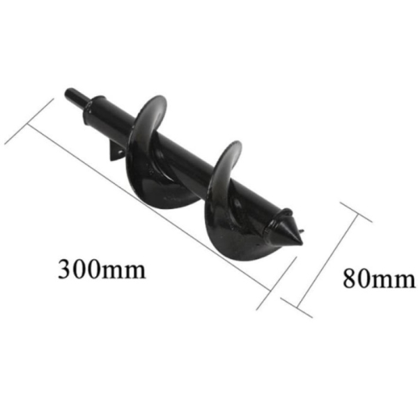 Medium Mata Bor 30 cm diameter 8 cm Penggali Lubang untuk Tanah Kebun Diskon