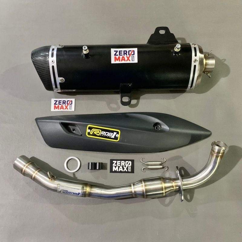 Knalpot ROB1 Standar Racing Trioval Yamaha All New Aerox 155 Connected Original