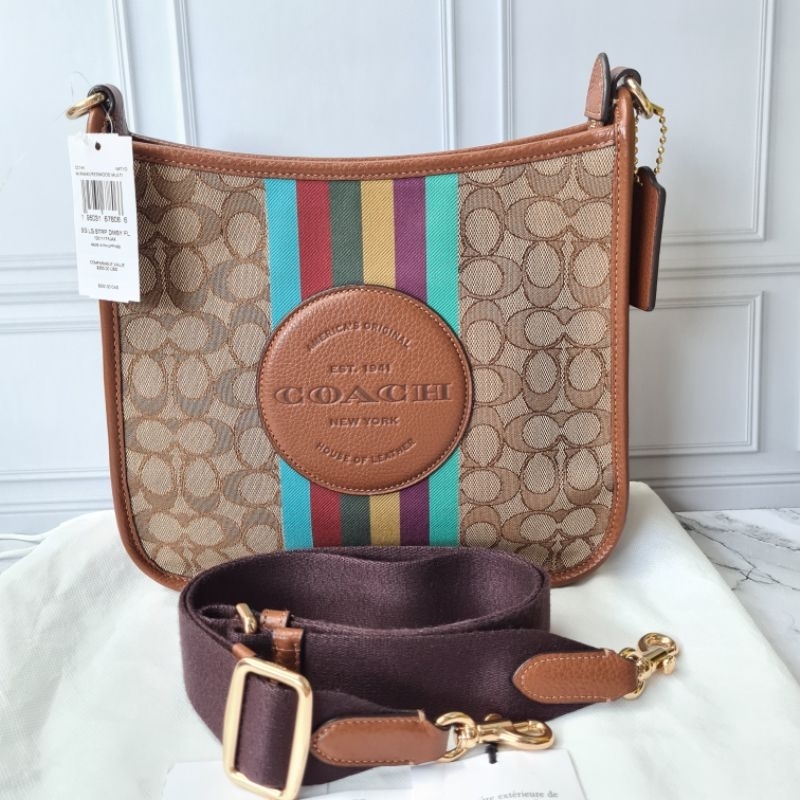 Tas Coach Dempsey file crossbody original murah