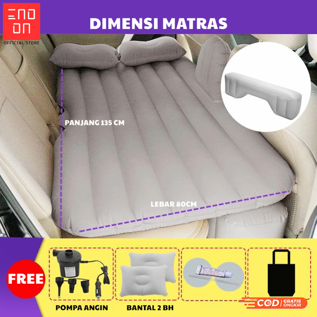 Kasur Mobil Angin Portable - Matras Angin Mobil Jok Belakang - Kasur Tidur Mobil untuk Traveling