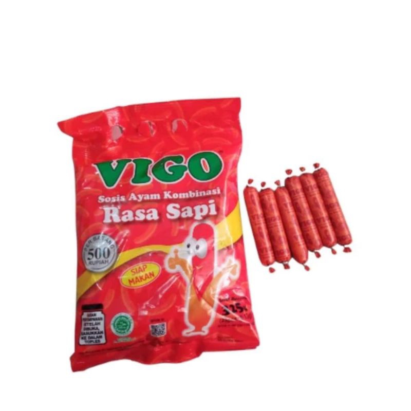 

SOSIS VIGO SOSIS AYAM KOMBINASI RASA SAPI ISI 25 PCS