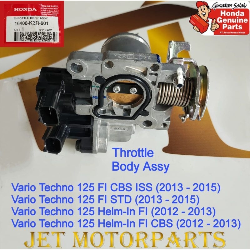 16400KZR601 Throttle Body Assy Vario 125 CBS Non Led Asli atau Ori Honda AHM